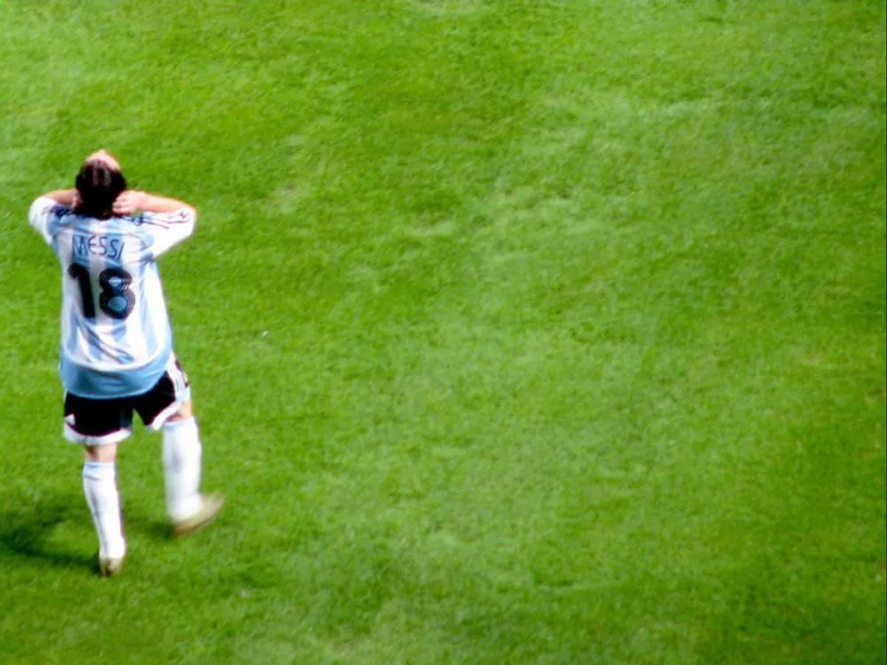 Messi alla Copa América 2007 in Venezuela (Argentina-Perù, 8 luglio)